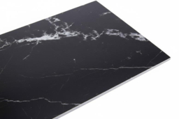 10pcs Peel & Stick Black Marble Wall Stickers - thumbnail 7
