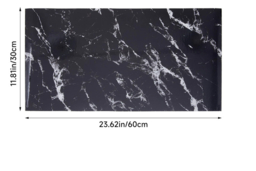 10pcs Peel & Stick Black Marble Wall Stickers - thumbnail 8