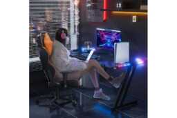 EcoFurnix Contemporary Carbon Fibre Living Room Table - Modern, Durable, 120x60cm, Ergonomic Design - thumbnail 1