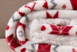 Luxury Double-Layer Flannel Christmas Blanket - Thick Reversible Sherpa Fleece, Ultra-Soft, Machine Washable, Festive Throw (152x127cm or 150x200cm) - thumbnail 5