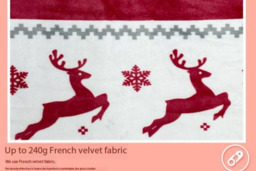 Luxury Double-Layer Flannel Christmas Blanket - Thick Reversible Sherpa Fleece, Ultra-Soft, Machine Washable, Festive Throw (152x127cm or 150x200cm) - thumbnail 4