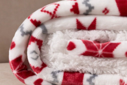 Luxury Double-Layer Flannel Christmas Blanket - Thick Reversible Sherpa Fleece, Ultra-Soft, Machine Washable, Festive Throw (152x127cm or 150x200cm)