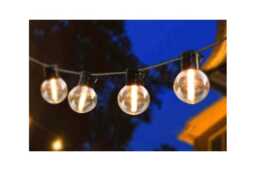 Solar LED String Lights - Waterproof Outdoor Garden Lighting, 20 Bulbs