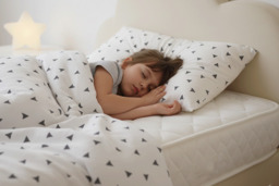 Kids Cloud Headboard Divan Bed with Mattress and Storage - thumbnail 1