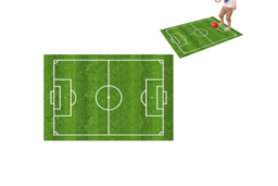 Football Field Crystal Velvet Play Area Rug - Anti-Slip, Machine Washable, Multiple Sizes & Styles - thumbnail 4