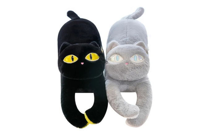USB Heated Plush Cat Hug Design Pillow - image 1