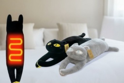 USB Heated Plush Cat Hug Design Pillow - thumbnail 2
