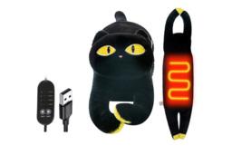 USB Heated Plush Cat Hug Design Pillow - thumbnail 3