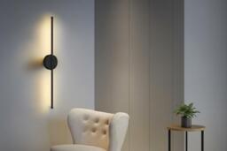 Minimalist Straight LED Wall Light with Warm Glow - thumbnail 4