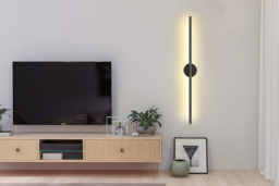 Minimalist Straight LED Wall Light with Warm Glow - thumbnail 7