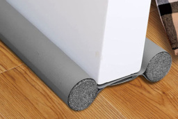 Double-Sided Faux Leather Door Draft Excluder - Modern Insulated Home Decor, 93cm, Noise & Odour Blocker - thumbnail 4