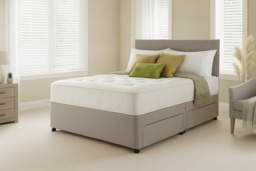 PRICE DROP! Divan Bed with Memory Foam & Storage - thumbnail 2