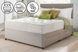 PRICE DROP! Divan Bed with Memory Foam & Storage - thumbnail 4