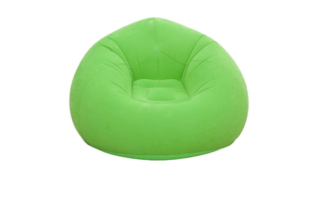 Inflatable Flocking PVC Bean Bag Chair - Ergonomic, Portable, 200kg Capacity, 5 Colours - image 1
