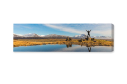 Personalised Panoramic Wall Art Canvas - Handcrafted, Premium Polyester, 76.2cm x 25.4cm Modern Home Decor