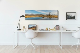 Personalised Panoramic Wall Art Canvas - Handcrafted, Premium Polyester, 76.2cm x 25.4cm Modern Home Decor - thumbnail 2