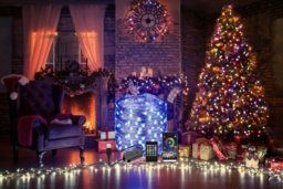 App-Controlled SMART LED Christmas Tree Lights - Pre-Lit Festive String, Indoor/Outdoor, 5m & 10m - thumbnail 2