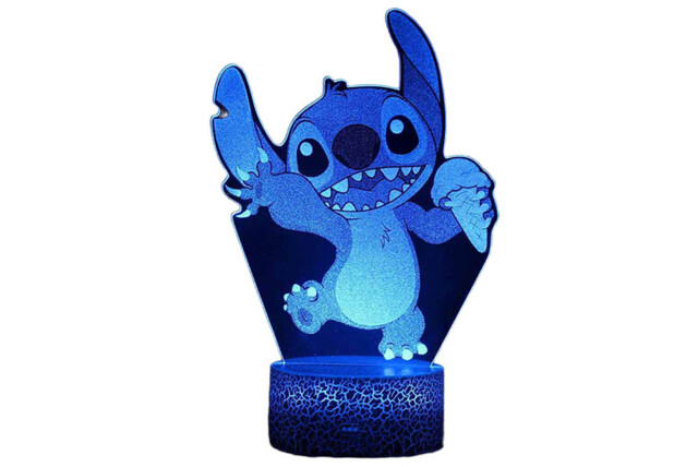 Enchanting Stitch 3D Illusion Night Light with Customizable Colors - image 1