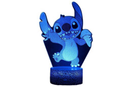 Enchanting Stitch 3D Illusion Night Light with Customizable Colors
