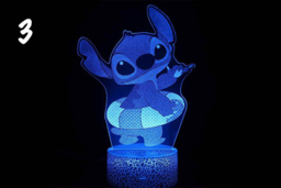 Enchanting Stitch 3D Illusion Night Light with Customizable Colors - thumbnail 8