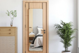 Full Length Mirror with Rounded Corners and Stylish Gold Finish - thumbnail 6
