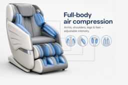 Zero Gravity Back-Heated Full Body Massage Chair - thumbnail 3