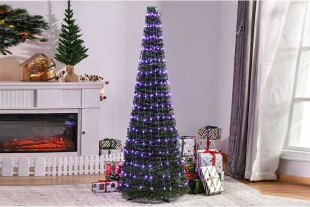 PRICE DROP! App-Controlled RGB LED Christmas Tree Lights String - Music Sync, Water-Resistant, USB Powered, Expandable Festive Lighting - image 1
