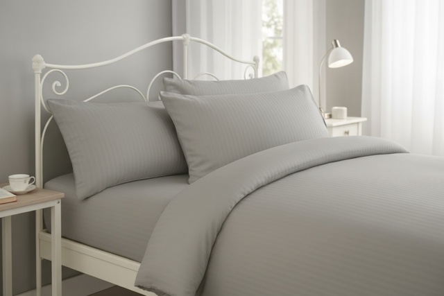 Luxury 300 Thread Count Cotton Duvet Cover Set - Soft, Breathable & Machine Washable Bedding in Single, Double, King & Super King - image 1