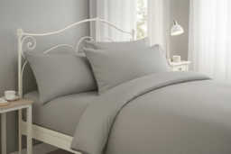 Luxury 300 Thread Count Cotton Duvet Cover Set - Soft, Breathable & Machine Washable Bedding in Single, Double, King & Super King - thumbnail 5