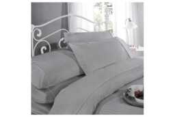 Luxury 300 Thread Count Cotton Duvet Cover Set - Soft, Breathable & Machine Washable Bedding in Single, Double, King & Super King - thumbnail 4