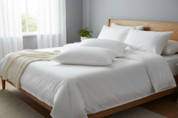 Anti-Allergy Polycotton Pillows - Set of 2, Large, Machine Washable, Soft & Breathable - thumbnail 6