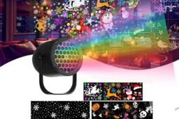 USB LED Christmas Projector Light - Festive Indoor/Outdoor Holiday Decoration, Portable, Easy Setup