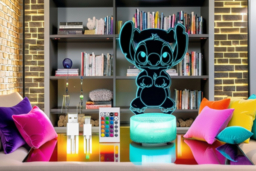Stitch 3D Illusion LED Table Night Light - Dimmable, Multi-Colour, Remote Control - thumbnail 6