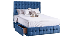 PRICE DROP! Velvet Divan Bed Set w/ Storage & Mattress - thumbnail 7