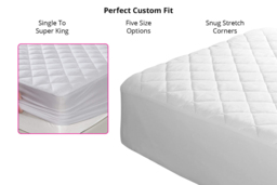 9'' Mattress Protector with Optional Pillow Protector Pair - 5 Sizes - thumbnail 4
