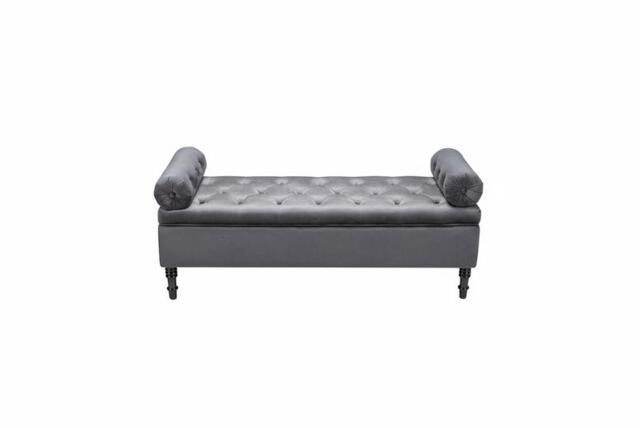 Velvet-Upholstered Flip Top Storage Bench with Arms - Vintage Style & Tufted Design - image 1