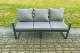 Modern Aluminium 6-Seater Garden Sofa Set with Coffee Tables - thumbnail 4