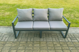 Modern Aluminium 6-Seater Garden Sofa Set with Coffee Tables - thumbnail 8