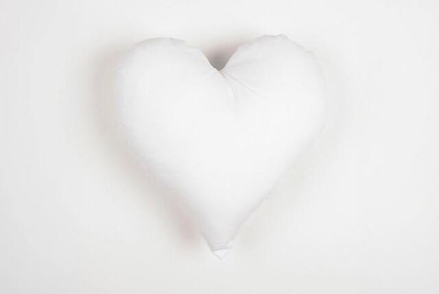 "Ultra-Comfort Hollowfibre Cushion Pads - Heart & Square, Soft Corovin Cover, 16"" or 22"""