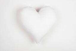 "Ultra-Comfort Hollowfibre Cushion Pads - Heart & Square, Soft Corovin Cover, 16"" or 22""" - thumbnail 1