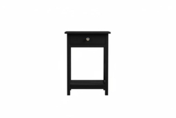 Wooden Bedside Table with Drawer in Classic Black or White - thumbnail 6
