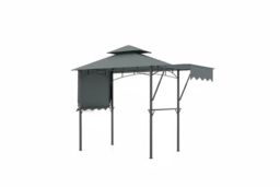 Spacious Grill Gazebo with Dual Adjustable Awnings and Storage Hooks, 398 x 153cm - thumbnail 6