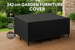 Waterproof Oxford Outdoor Garden Furniture Cover - 242cm, Heavy-Duty, UV-Resistant - thumbnail 2