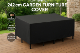 Waterproof Oxford Outdoor Garden Furniture Cover - 242cm, Heavy-Duty, UV-Resistant - thumbnail 6