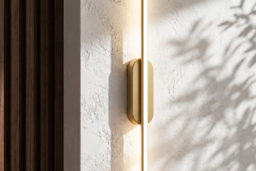 100cm Gold Aluminium Linear LED Wall Light - thumbnail 8
