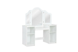 Kids Dressing Table with Removable Mirror & Storage Shelves - thumbnail 3