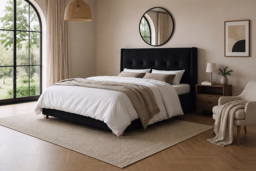 Artemis King Size Velvet-Finish Ottoman Bed with Cushioned Headboard - thumbnail 1