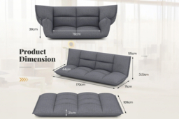 Adjustable Floor Sofa with Armrests - thumbnail 7