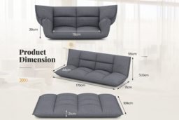 Adjustable Floor Sofa with Armrests - thumbnail 3