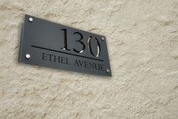 Deluxe Laser Cut Door Plaque - Modern Mirror Finish Custom House Sign (15x29cm, 9 Styles) - thumbnail 6